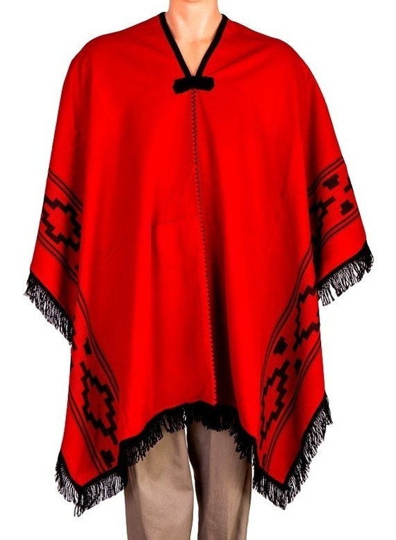 PONCHO Tradicional Argentino Gauchos Unisex Poncho Hombre Poncho Mujer  Ciudad O Campo Measures 140 X 180 Cm -  Norway