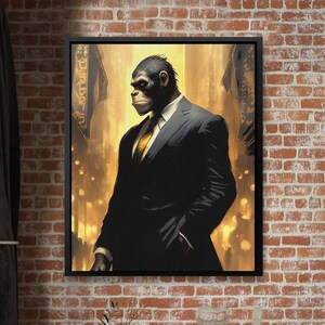Stock Market Wall Street Bets Ape Painting - Day Trader Gift Ape All Art