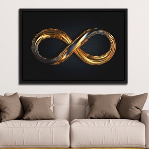 Luxurious Eternal Shine Decor, Modern Abstract Infinity Symbol