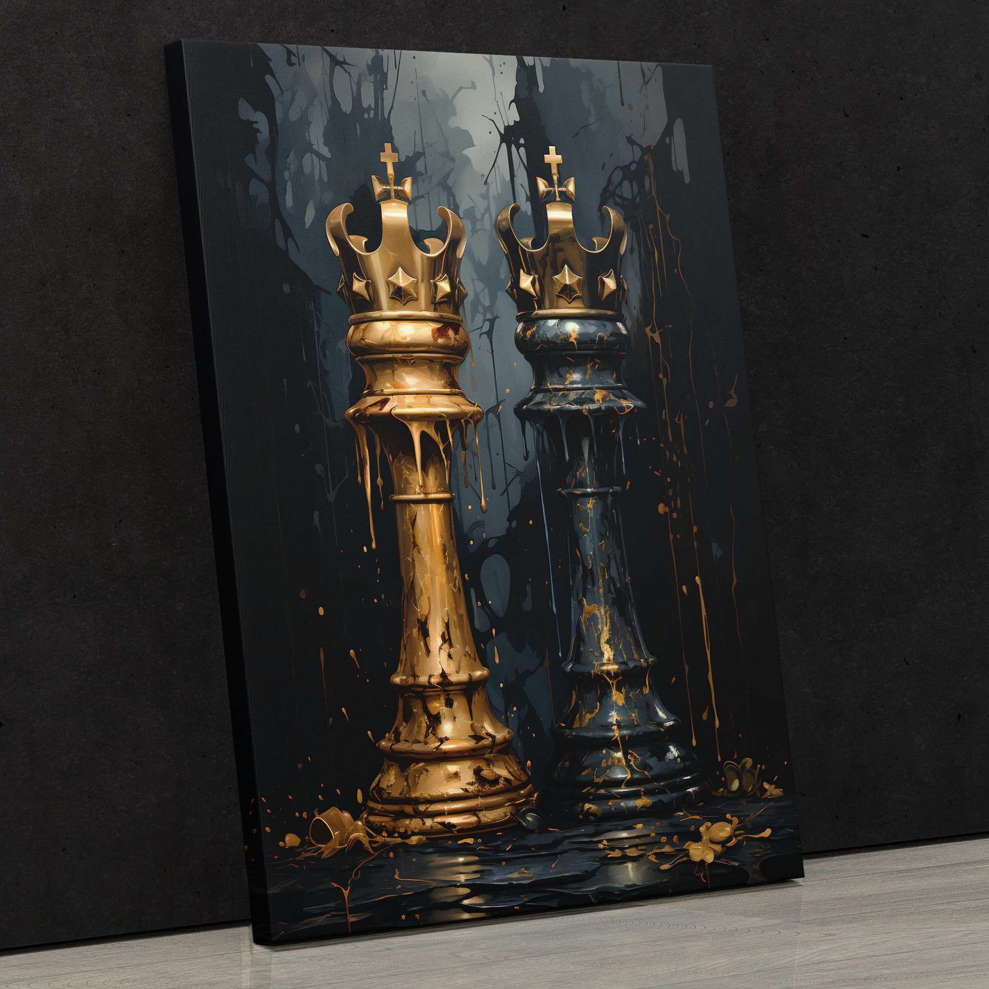 Classic Chess (King, Queen, Checkmate). Art Print by Happy go ella