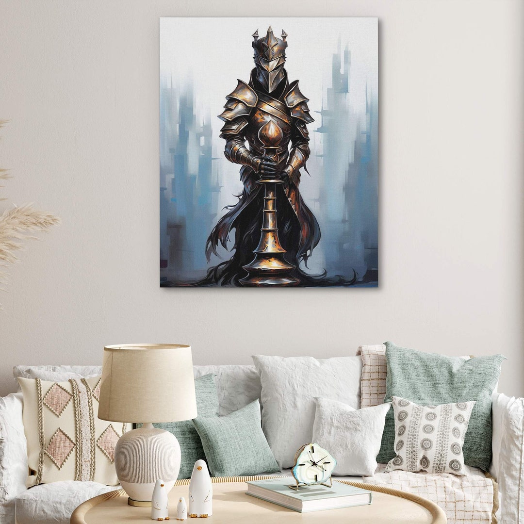 Royal Armory Art Print Medieval Knight in Armor, Historical Warrior ...