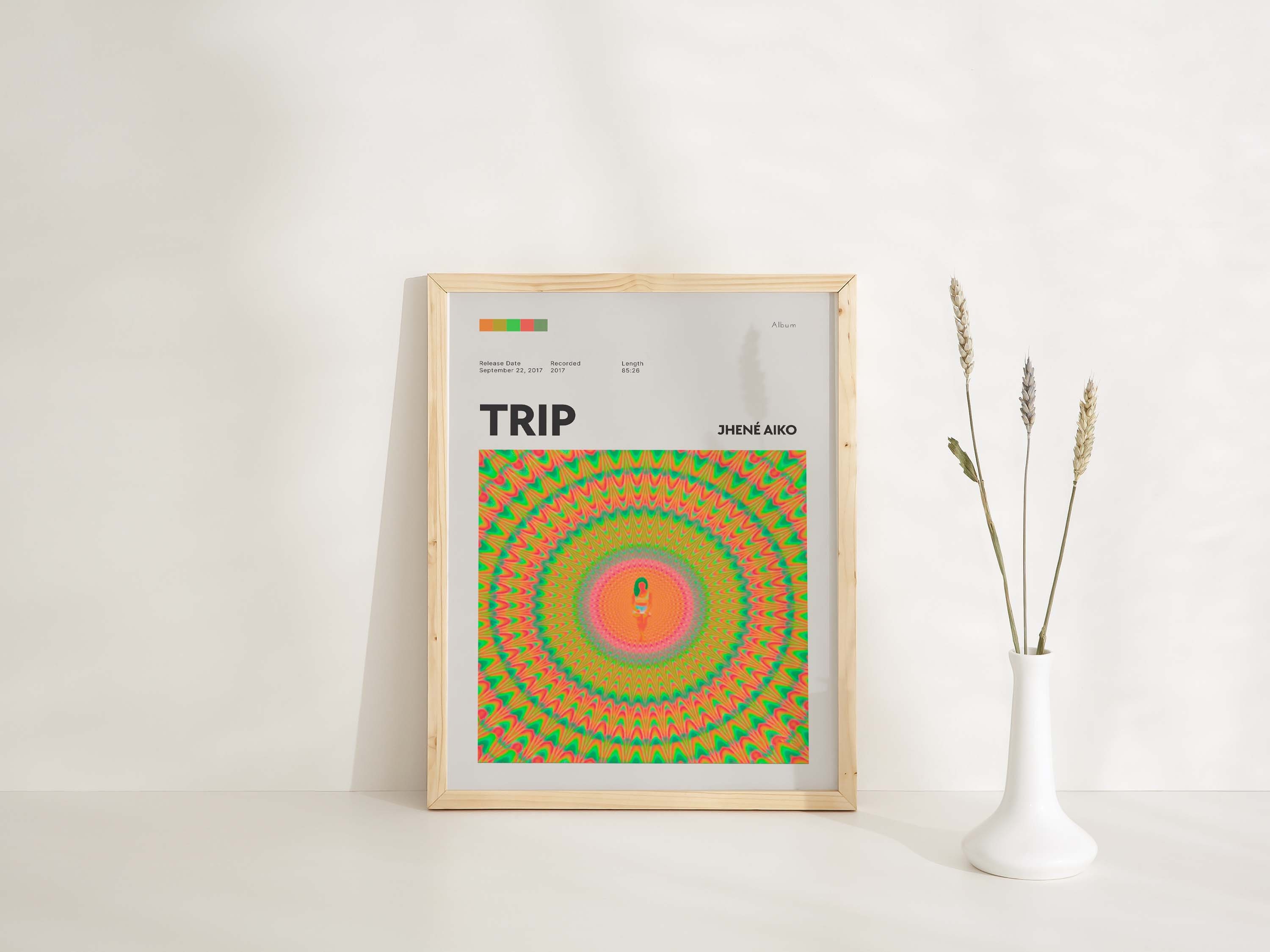 Jhené Aiko Trip Album Art Poster - Home Decor - Wall Art