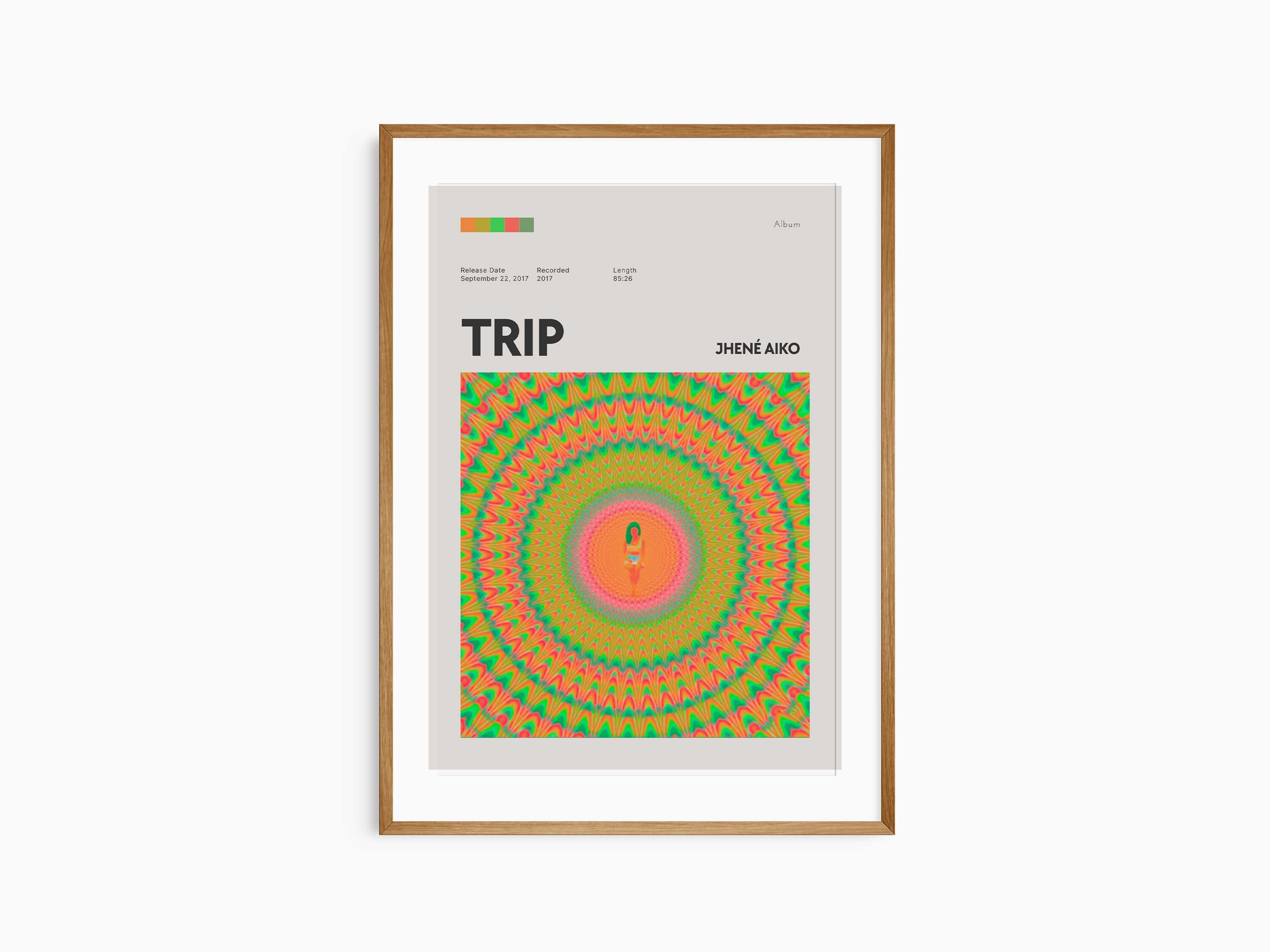 額縁付き】jhene aiko trip ジャネーアイコ A2ポスター - メルカリ