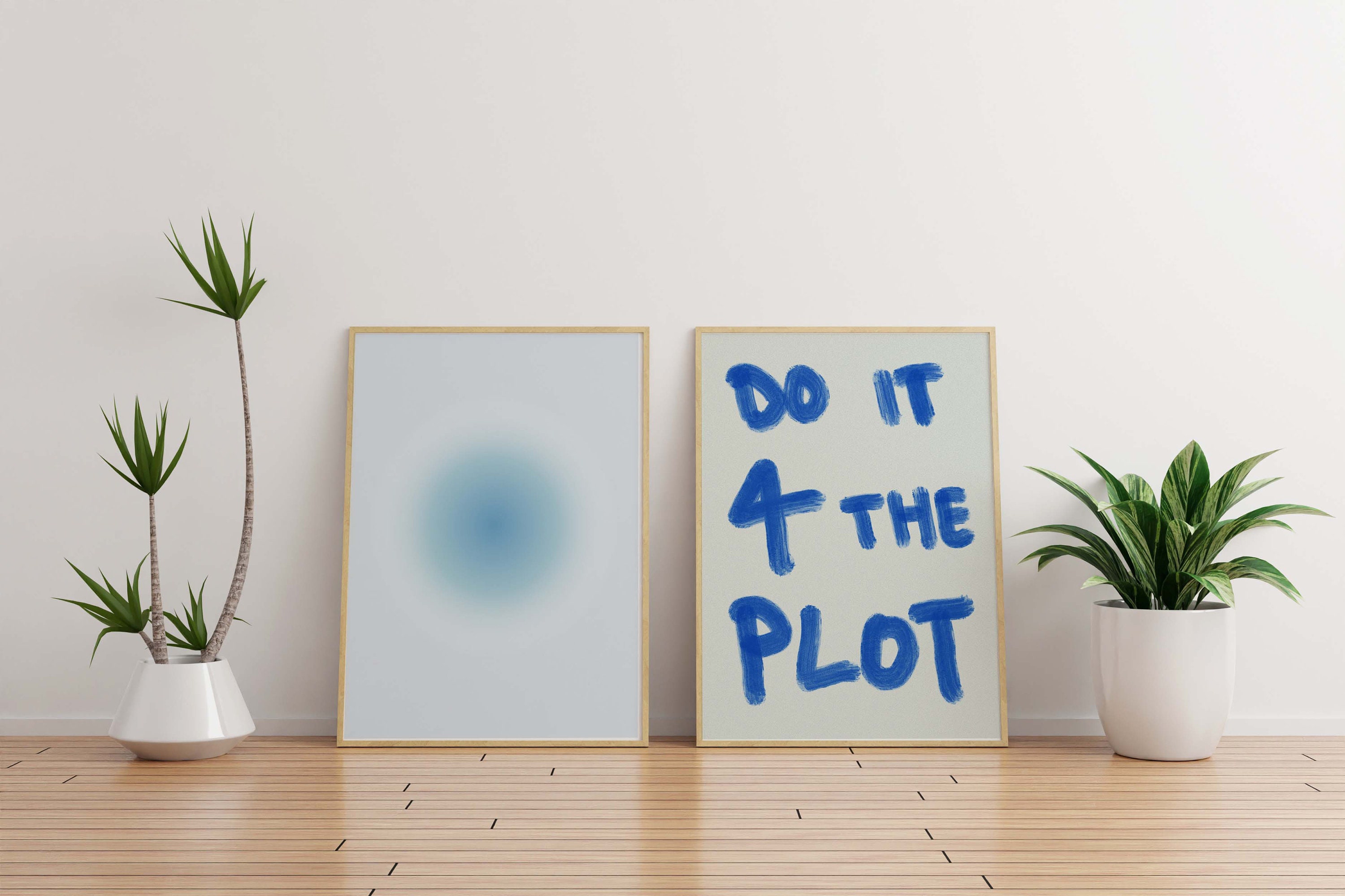 Do It for the Plot Set of 2 Aesthetic Positive Affirmation Posters ...