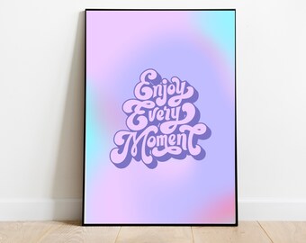 Energy Aura Poster: Farbverlaufender Kunstdruck (Digitaler Download)