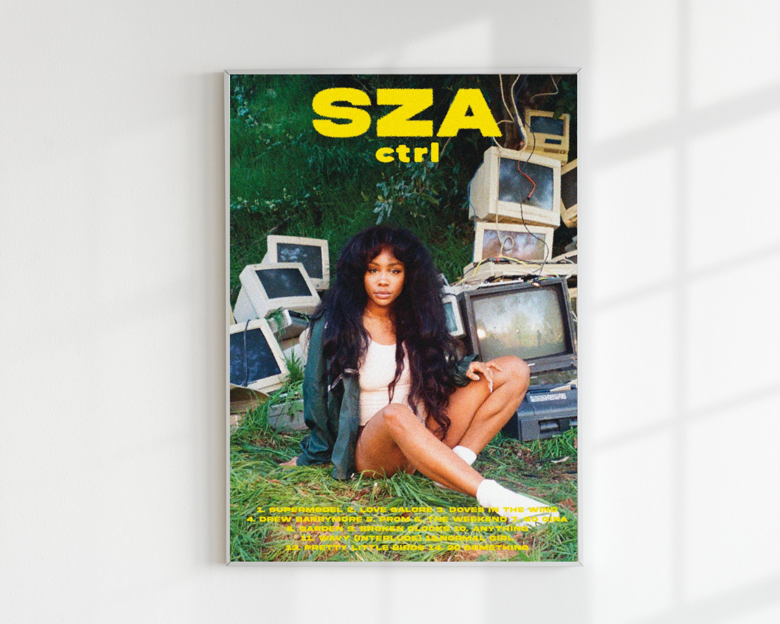 SZA Sos Ctrl Deluxe Hip Hop Tracklist Music Album Cover Poster Prints  Canvas Painting Art Wall Picture Living Room Home Decor - AliExpress