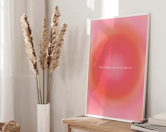 Gradient Aura Print, Aesthetic Room Decor (Digital Download)