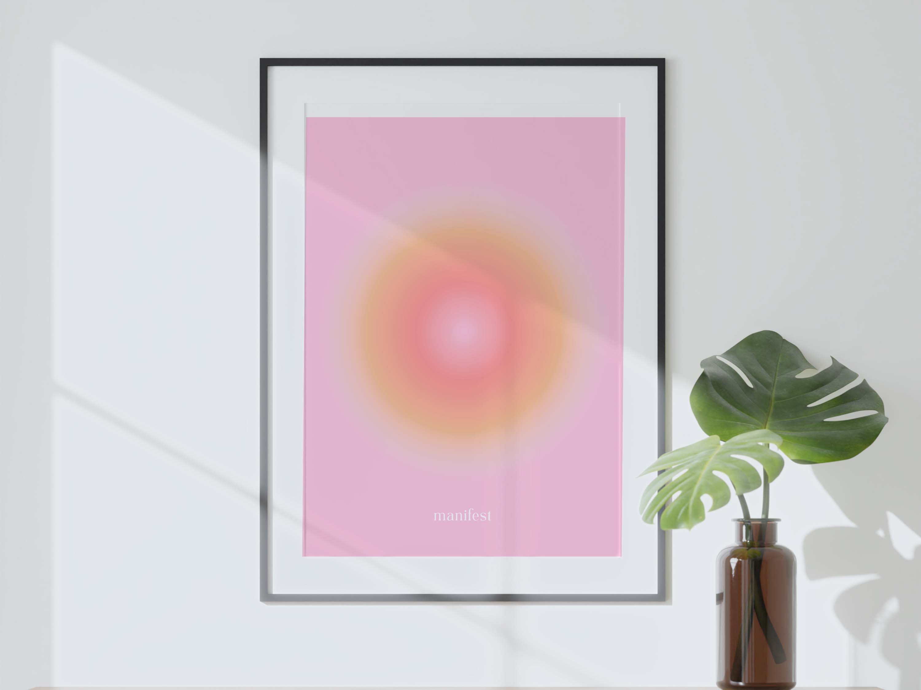 Aura Gradient Art Print: Manifest Poster (digital Download) - Etsy