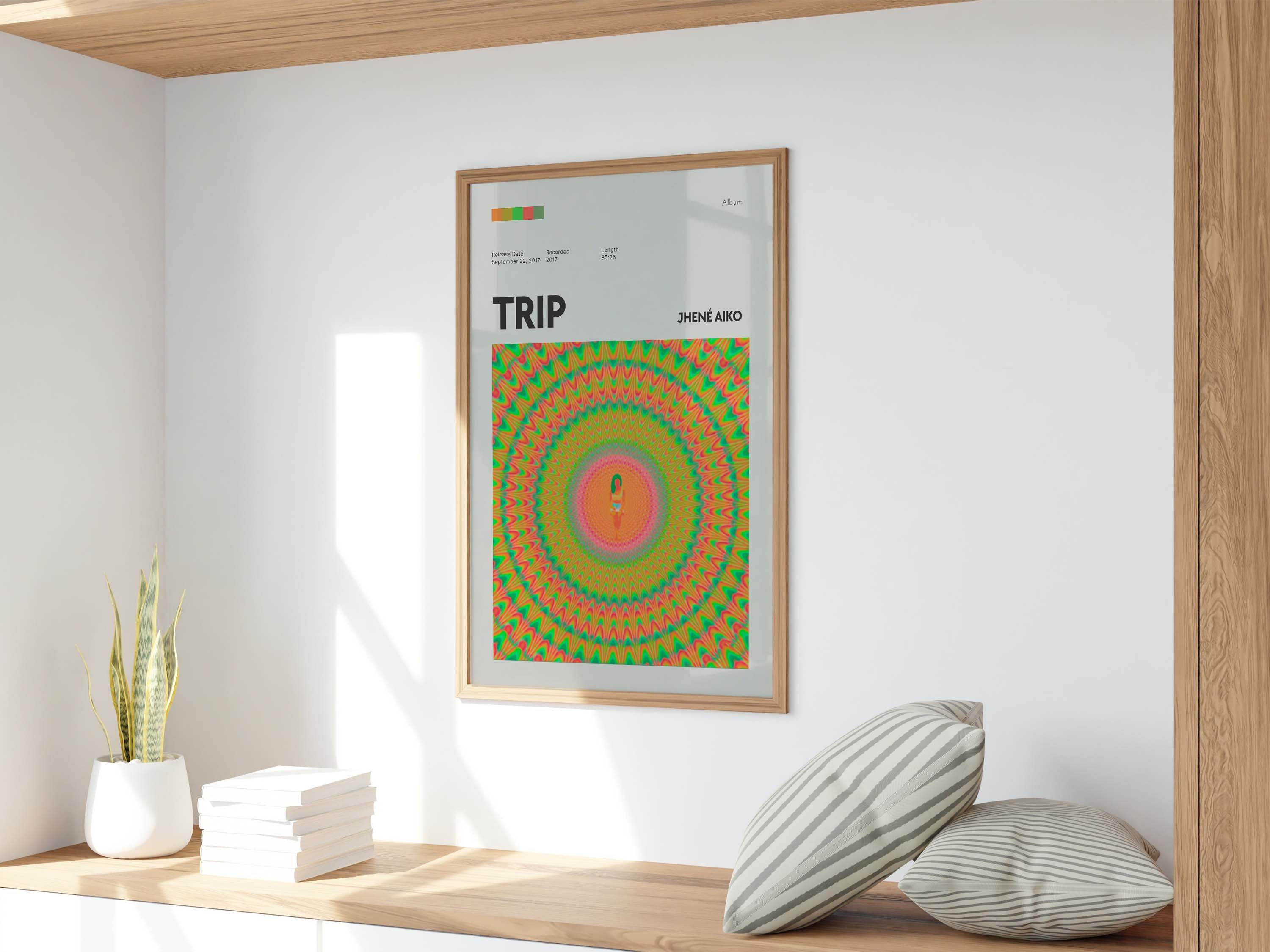 Jhené Aiko Trip Album Art Poster - Home Decor - Wall Art