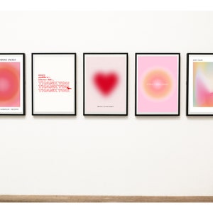 Aura Aesthetic Set of 6 Print Bundle, Positive Affirmation Poster, Mac Miller Print Bundle, 222 Angel Number, Protect Your Energy