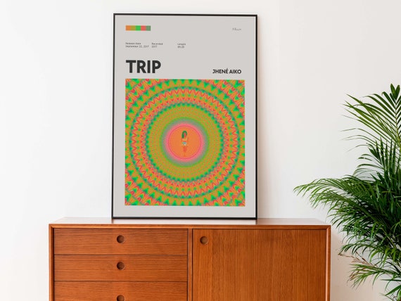 Jhené Aiko Trip Album Art Poster - Home Decor - Wall Art