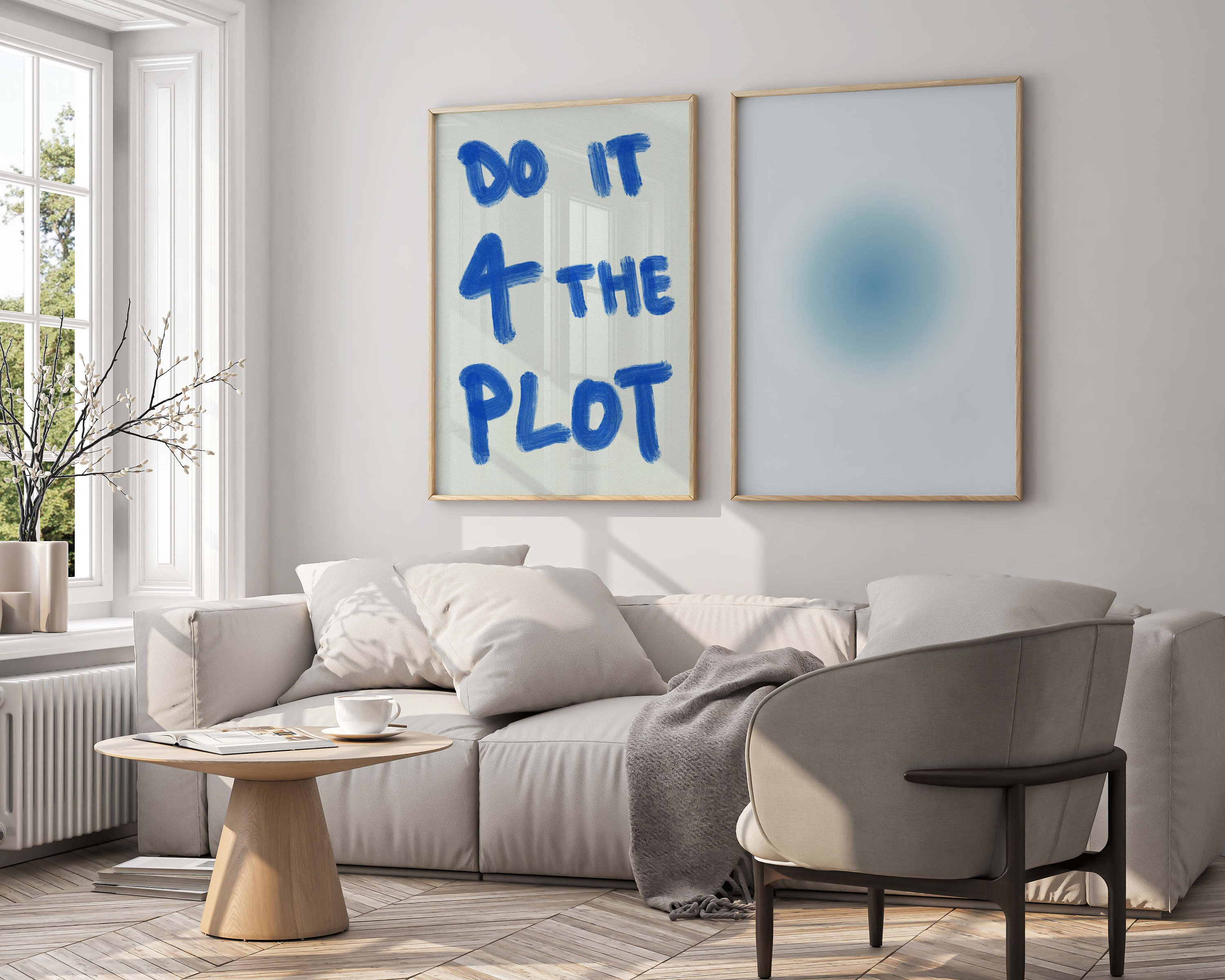 Do It for the Plot Set of 2 Aesthetic Positive Affirmation Posters ...