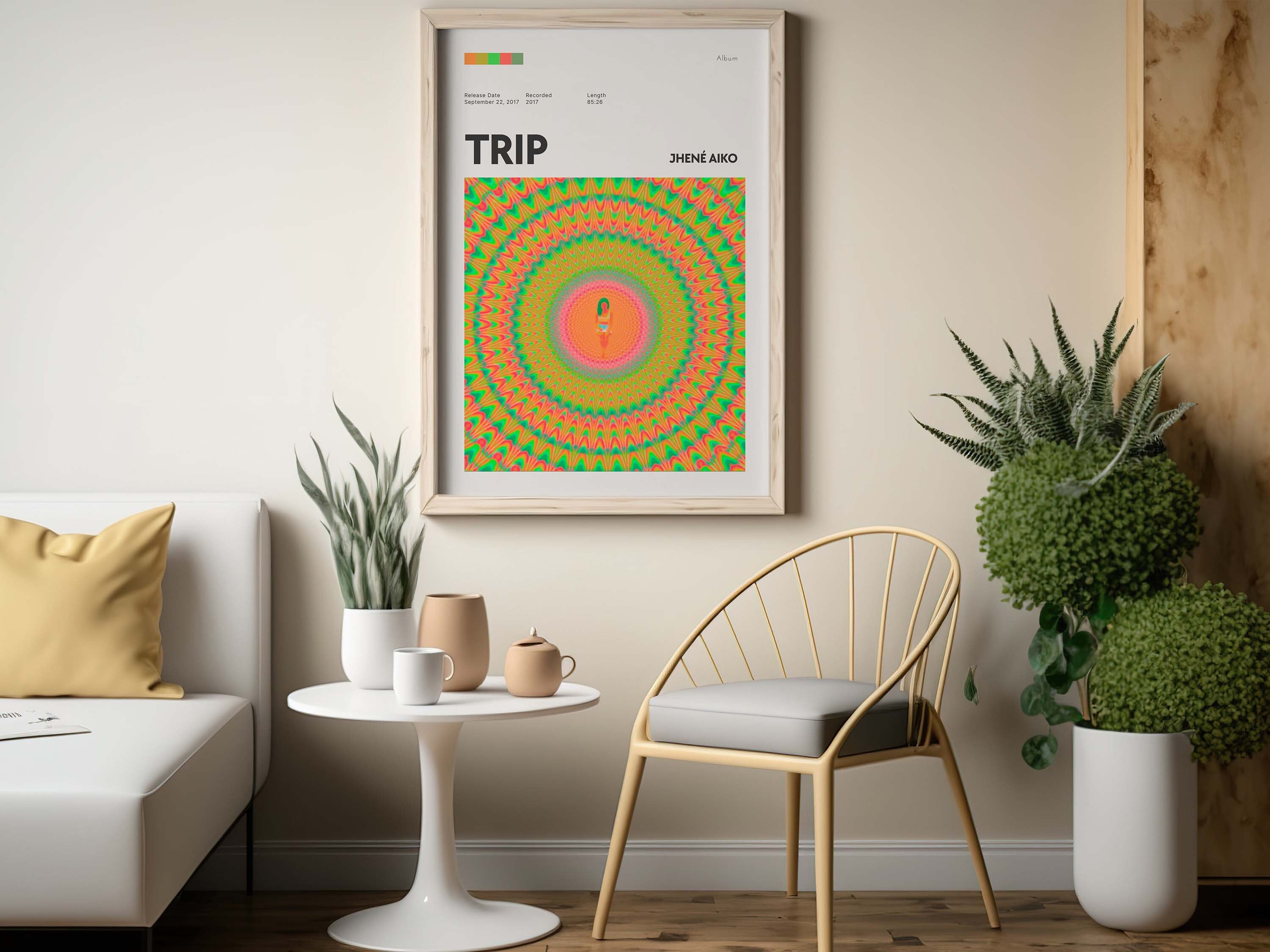 Jhené Aiko Trip Album Art Poster - Home Decor - Wall Art