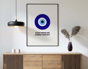 Goda saker kommer - positiv bekräftelse av onda ögonen - digital nedladdning