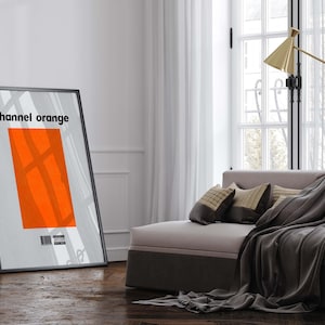 Cartel de arte del álbum de Frank Ocean Channel - Decoración del hogar - Arte de pared del álbum estético