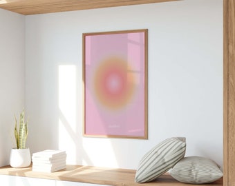Aura Gradient Art Print: Manifest Poster (Digital Download)