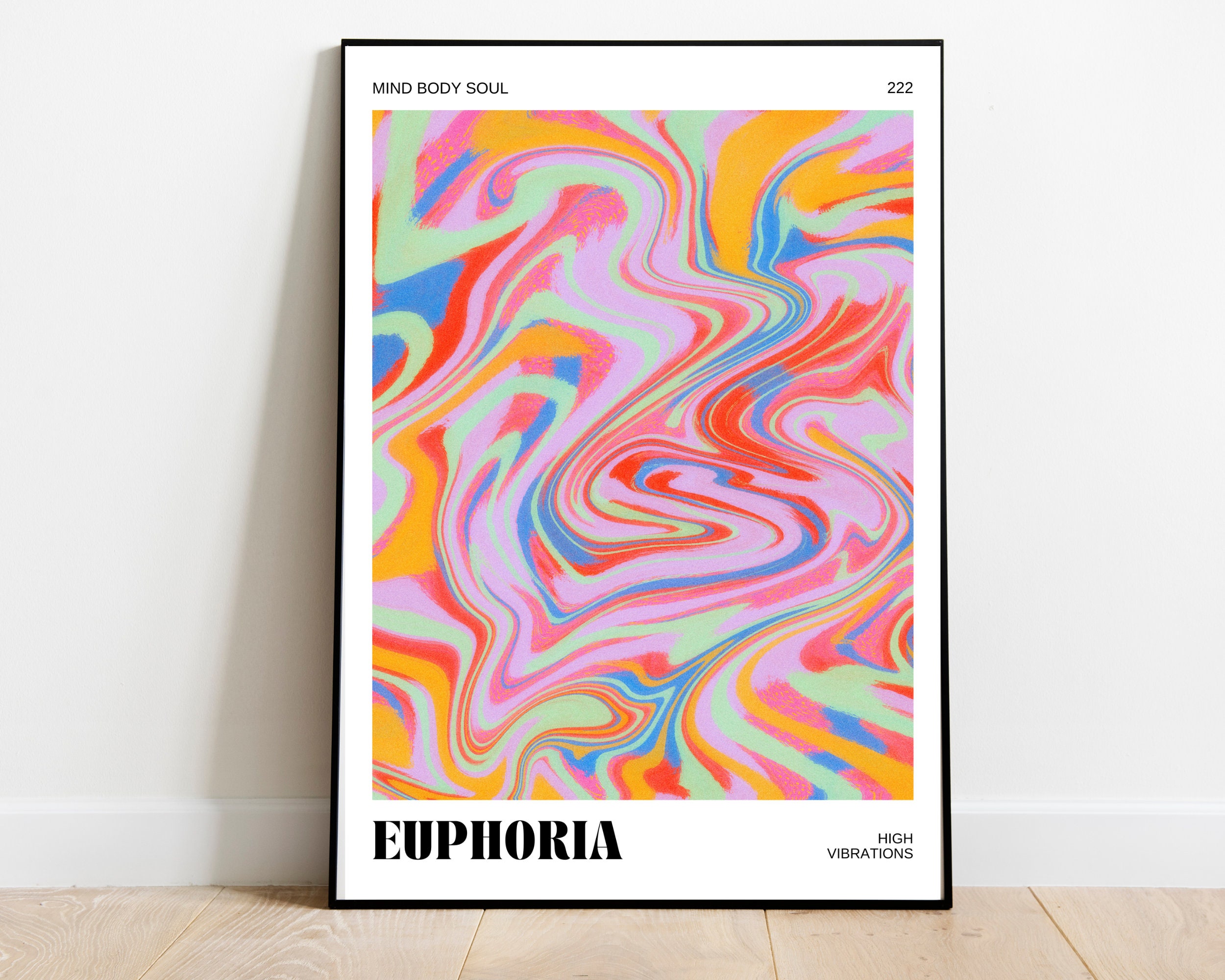Euphoria Aesthetic Poster Mind Body Soul Energy Aura Poster - Etsy