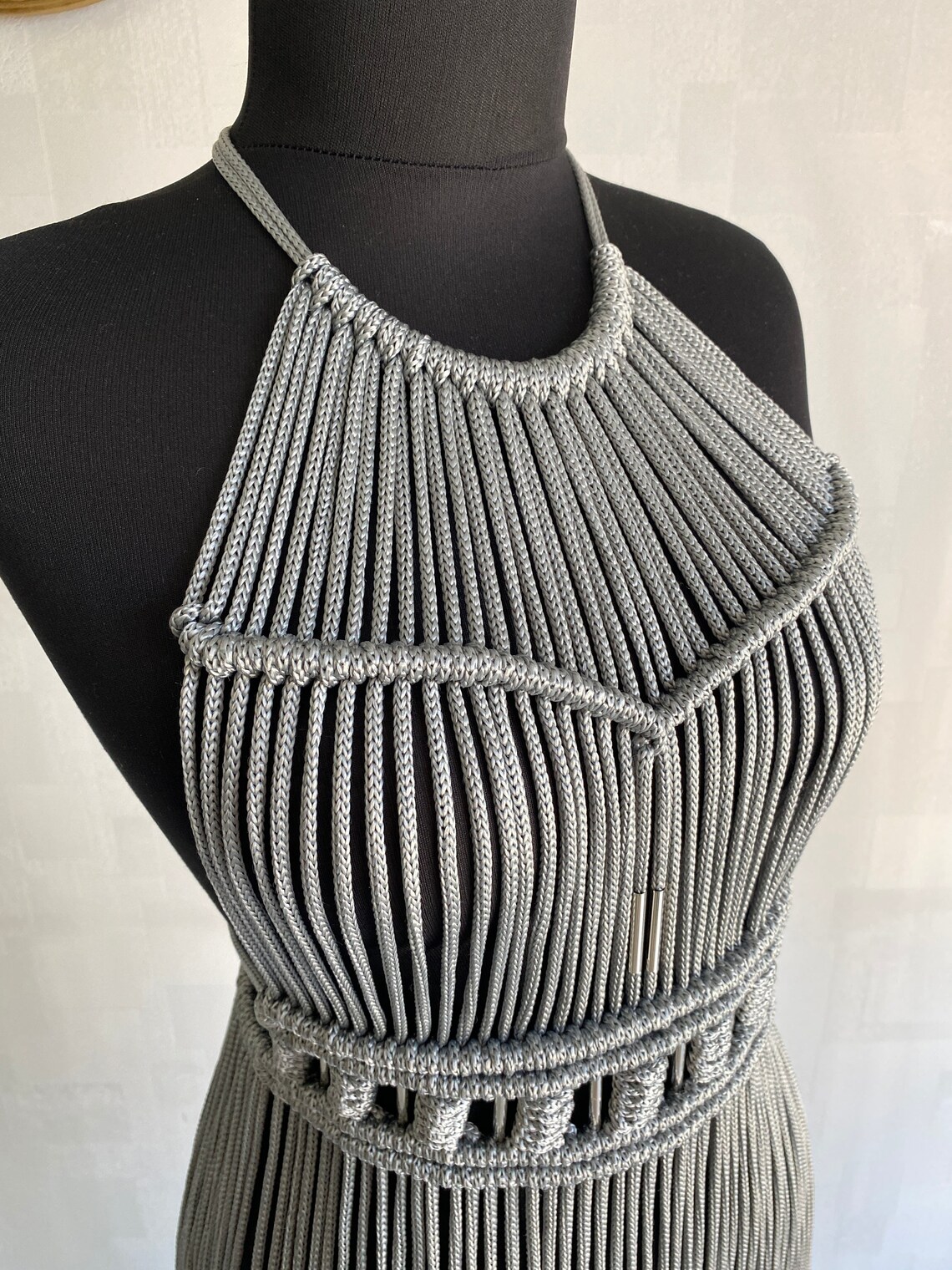 Macrame Dress Simena Handmade Dress Festival Costume Party Etsy