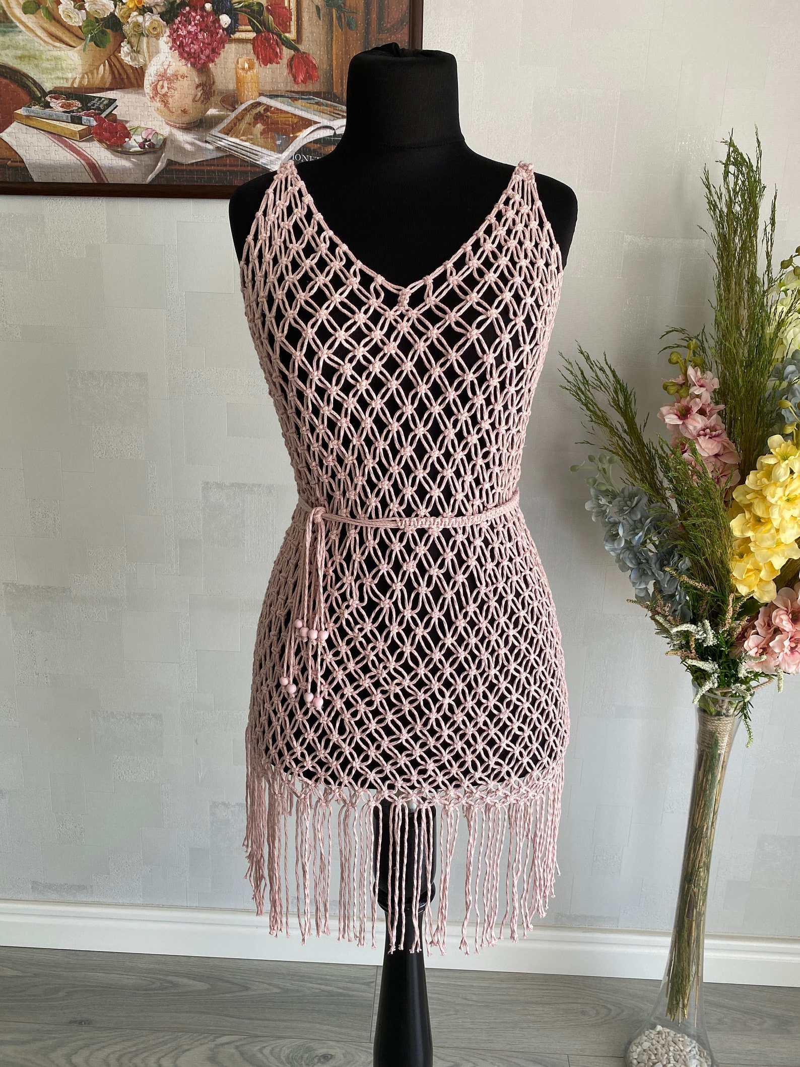 Robe macram?� macram?� robe faite ?� la main costume de | Etsy