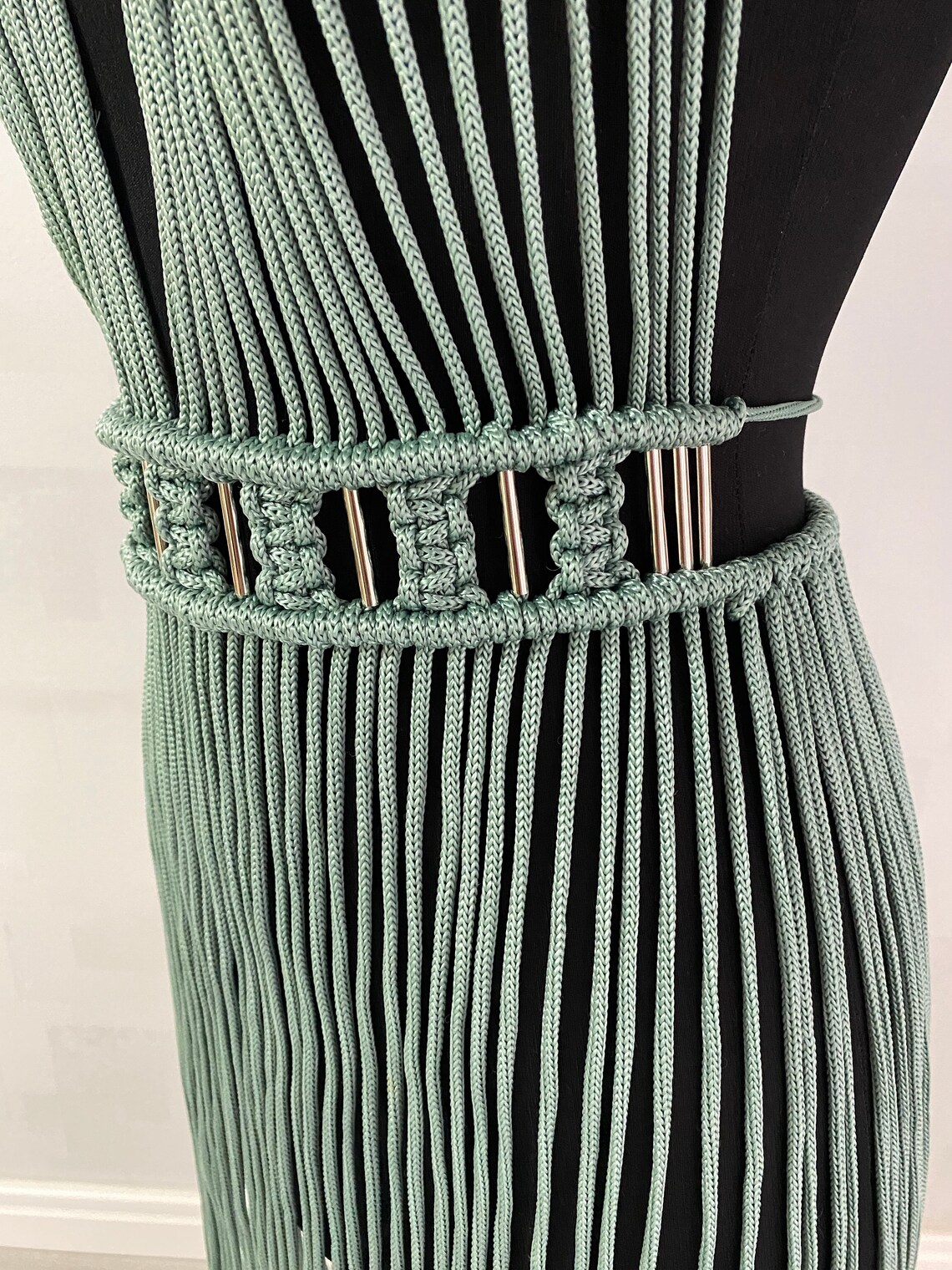 Macrame dress macrame handmade dress festival costume Etsy