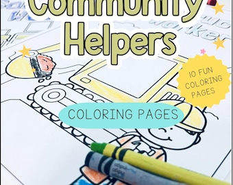 Community Helpers Coloring Pages | Printable Preschool Activities (PDF)