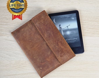 Leather Kindle Case, Real Genuine Kindle Case, Calf Leathercraft Kindle Cover, Ebook Paperwhite Cover Custom Personalize Handmade