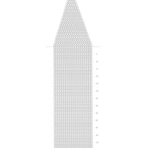 Double Brick Stitch Fringe Earring Graph Paper Template for Delica and ...