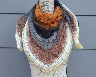 Handmade Crochet Shawl | Cozy Spring Scarf | Multicolor Scarf | Warm Shawl | Boho Shawl