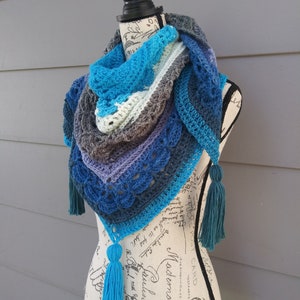 Handmade Crochet Shawl | Cozy Autumn Scarf | Multicolor Scarf | Warm Winter Shawl | Boho Shawl