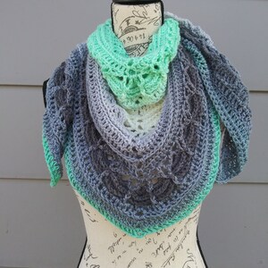 Handmade Crochet Shawl | Cozy Autumn Scarf | Multicolor Scarf | Warm Winter Shawl | Boho Shawl