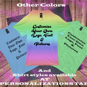 Custom Shirts, Shirts To Customize For Your Own Style, Multiple Shirts Available With Logo And Picture designs.
