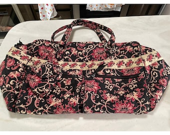 Vintage Lemon Hill QVC Quilted Weekender Travel Case