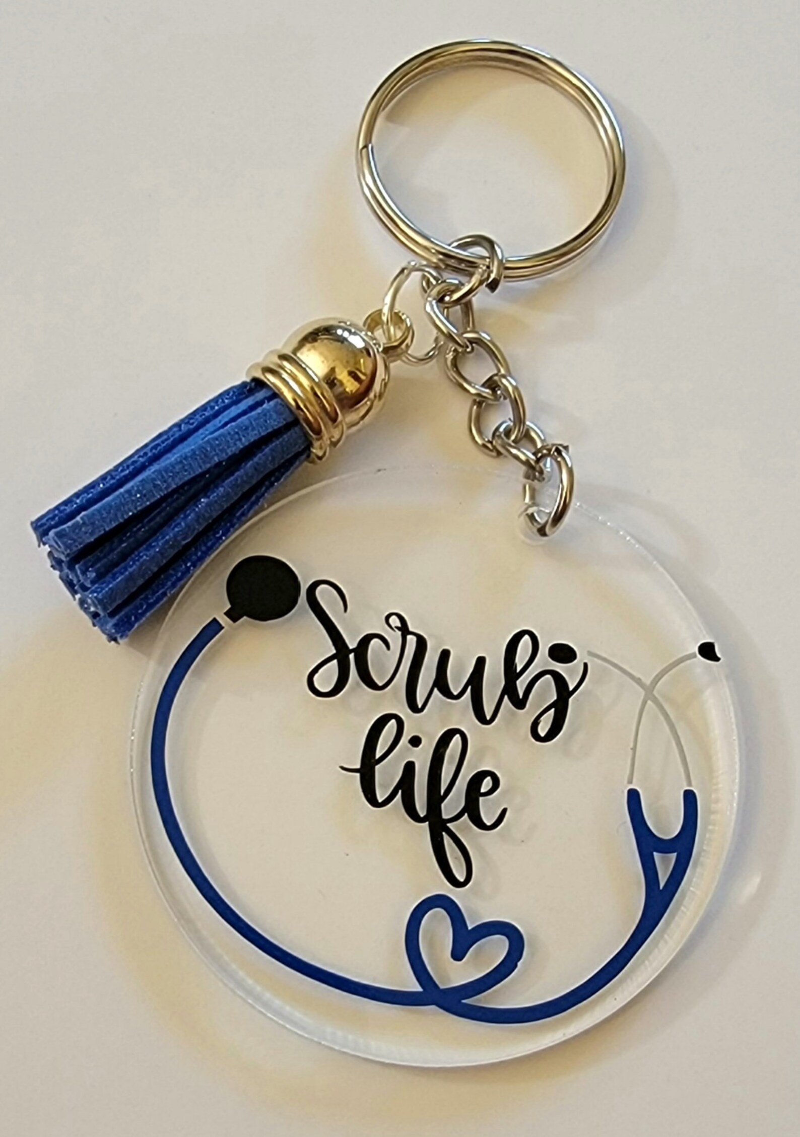Cute Acrylic Keychains With Coordinating Tassle. Etsy