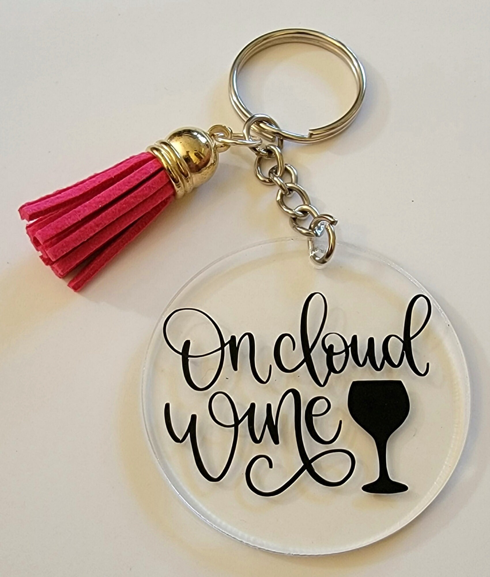 Cute Acrylic Keychains With Coordinating Tassle. Etsy