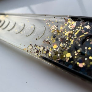 Clear glitter incense holder