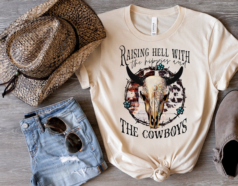 Raising Hell With the Hippies and the Cowboys Digital - Etsy