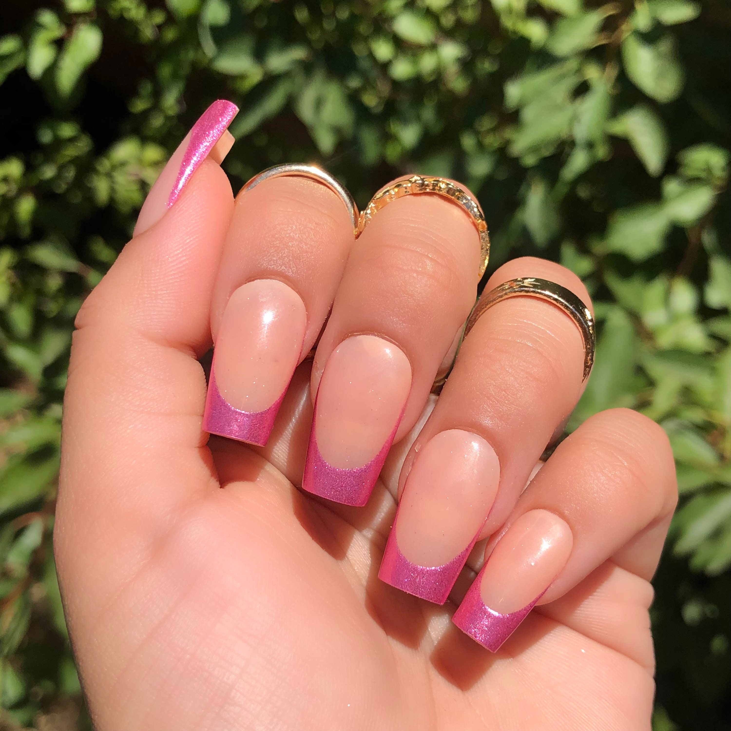Chrome Tip Nail - Etsy