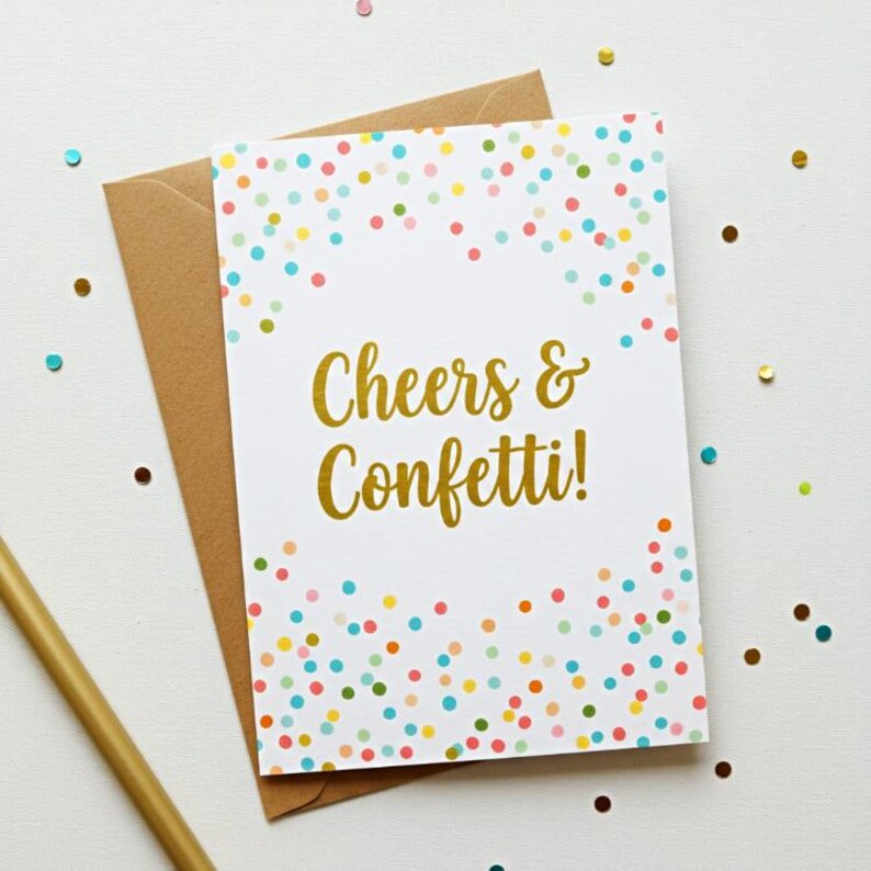 Grateful Confetti Thank You Printable Greeting Card 5x7 | INSTANT ...