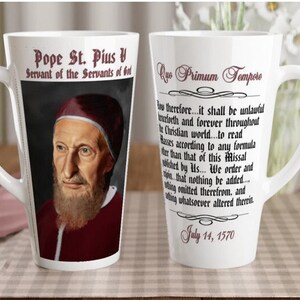 Quo Primum, Pope Pius V, Papal Bull 1570, Traditional Catholic, Latin Mass, Vatican 2, Novus Ordo, Archbishop Lefebvre, Modernism Mug