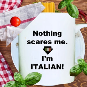 Nothing Scares Me I&#39;m Italian Coffee Mug, Macaroni Gravy Pasta Spaghetti Sauce, Catholic, Awesome Gift for Italian, Amazing Italian Culture