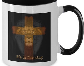 Lion of Judah Coffee Mug, Christian Gift