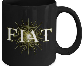 FIAT Catholic Mug, Blessed Virgin Mary, Religious Gift