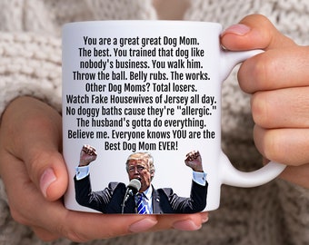 Mug drôle de maman de chien d'atout, cadeau de commande