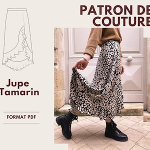 Pattern sewing Skirt Tamarin Woman PDF A4 A0