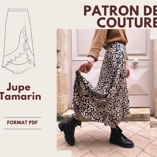 Pattern sewing Skirt Tamarin Woman PDF A4 A0