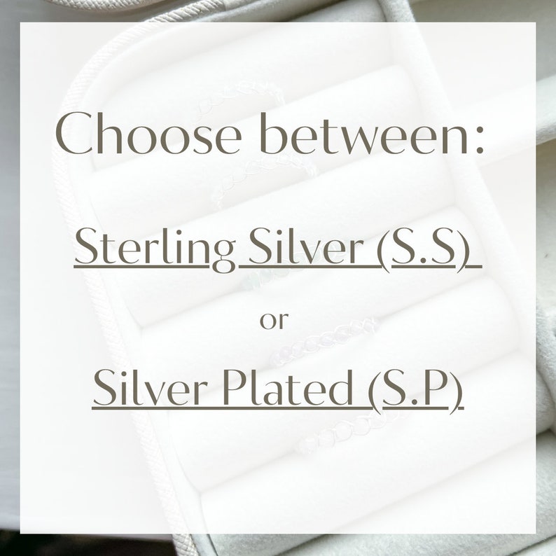 May include: Choose between Sterling Silver (S.S) or Silver Plated (S.P).