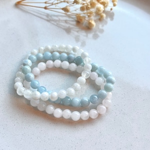 Gemstone Bracelets | natural gemstone crystal bracelets, round gemston bead beaded bracelet, stretchy bracelets, spiritual, gift for her