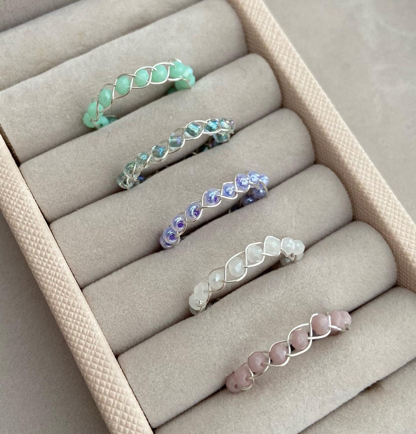 Braided Wire Bead Rings 2mm Braided Bead Rings Wire Wrap Etsy