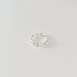 Silver Braided Wire Ring | Silver Plated Wire Wrapped Ring, Aesthetic ...