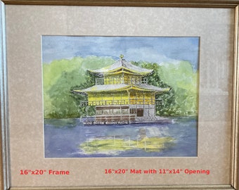 絵画 Temple of golden palace Japanese Print 